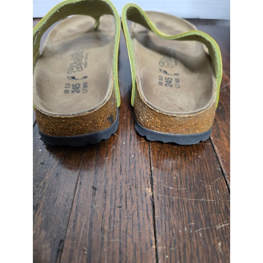 Birkenstock Birki's Maui Thong Yellow Python Sandals - Picture 5 of 8
